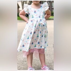 Wildflowers Dress Austyn Louise La La Land Tulle Castles Unicorns Rainbows Sz 8